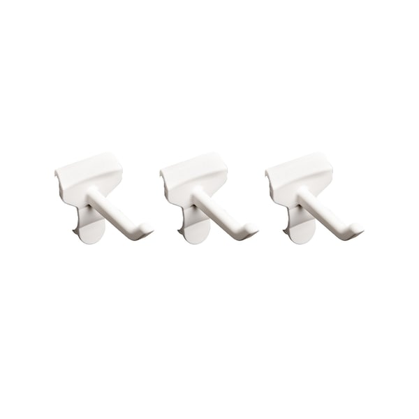 White Hooks for 21.5" or 37", PK3